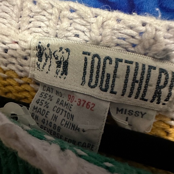 80’s color block Together sweater - Picture 3 of 4